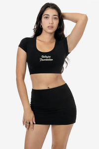 Voltaire Black Crop Tee